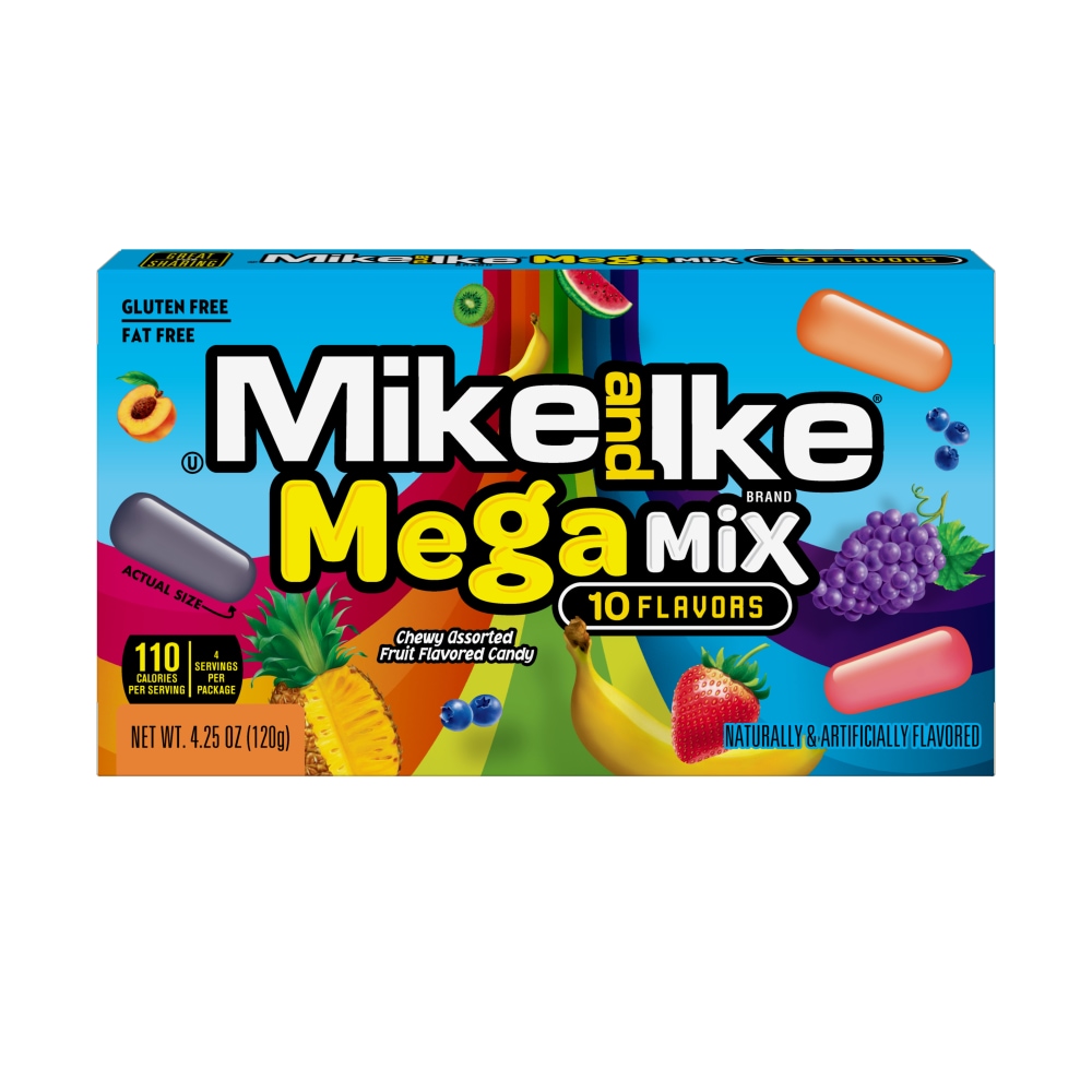 Mike & Ike Mega Mix Fruit Flavored Candies Movie Theater Box Mike & Ike