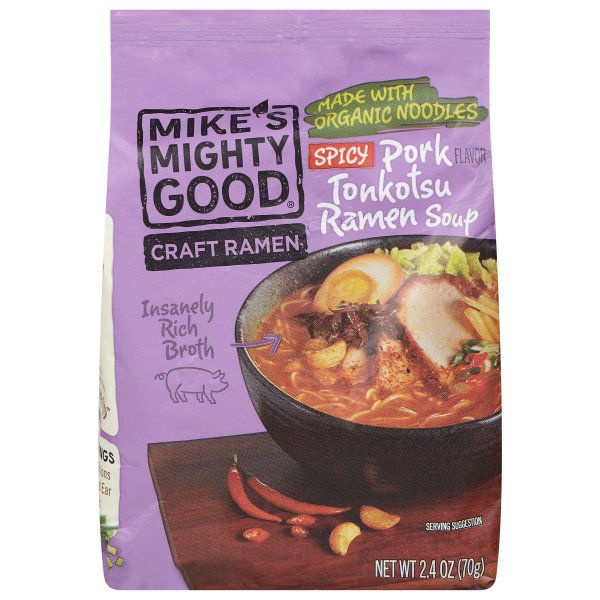 Mike's Mighty Good Ramen Soup, Pork Tonkotsu Flavor, Spicy