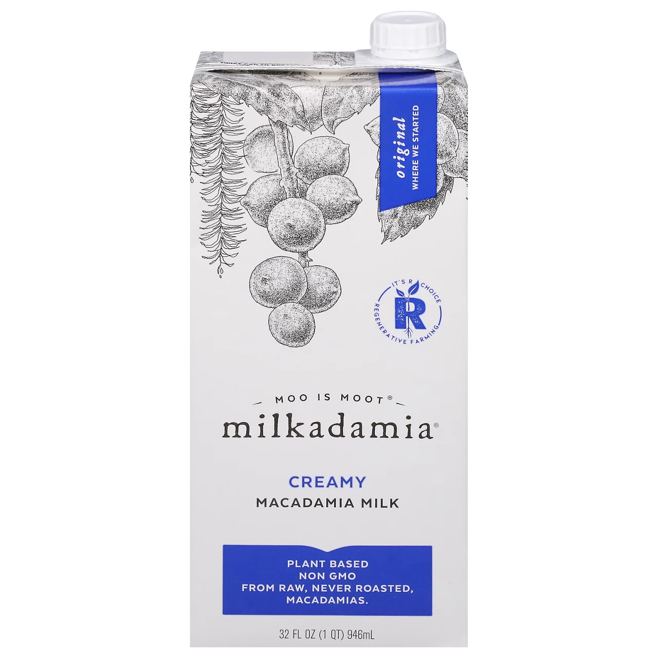 Milkadamia Macadamia Milk, Original, Creamy