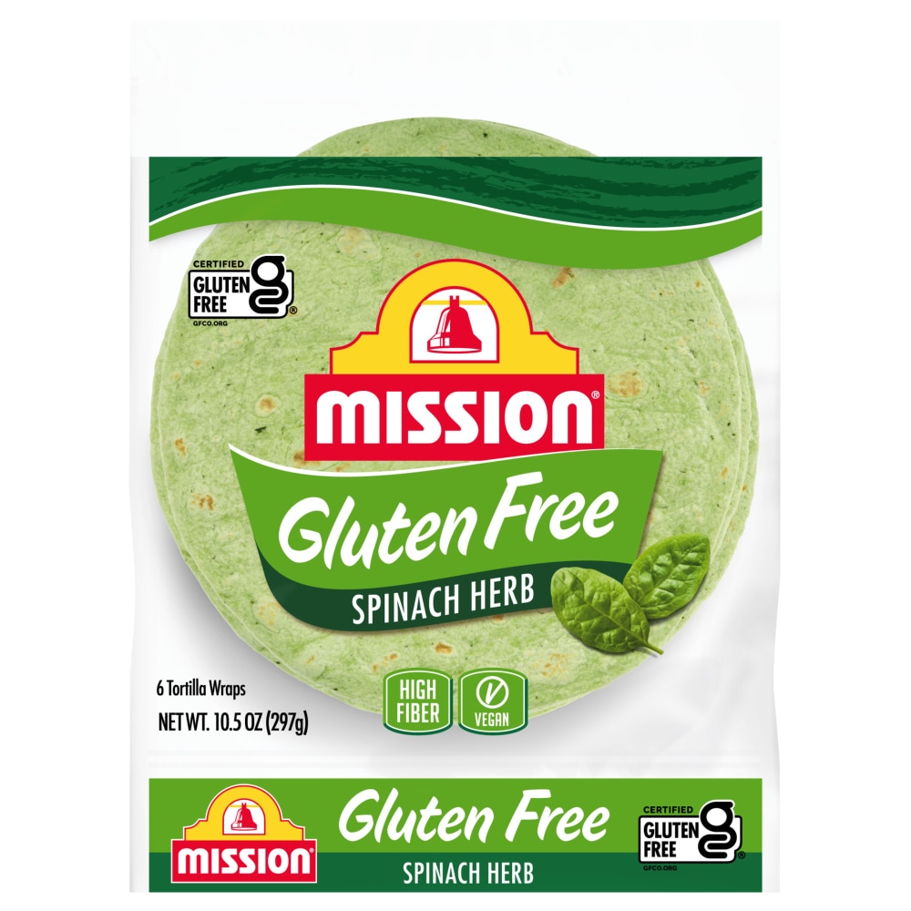 Mission Gluten Free Spinach & Herb Tortilla Wraps