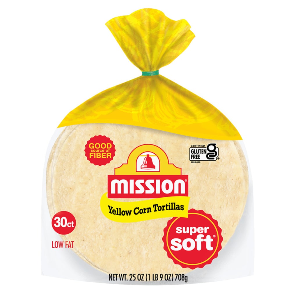 Mission Super Soft Yellow Corn Tortillas 30 Count