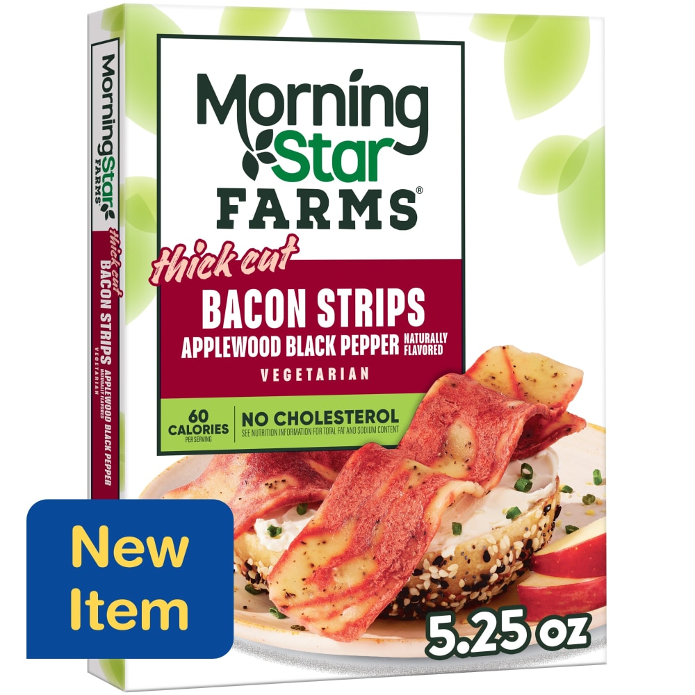 MorningStar Farms® Applewood Black Pepper Meatless Thick Cut Bacon Strips