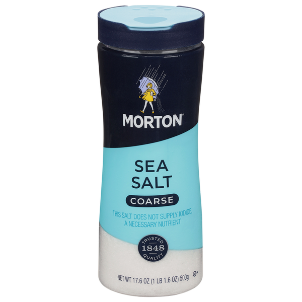 Morton Coarse Sea Salt - For Rubs, Roasts, and Finishing