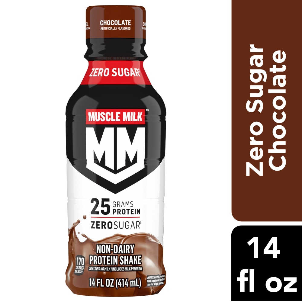 CytoSport Muscle Milk Protein Shake, Non-Dairy, Zero Sugar, Chocolate