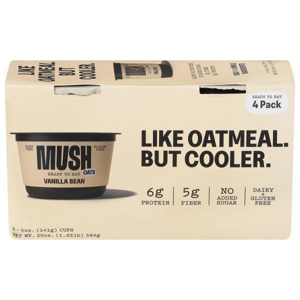 Mush Vanilla Bean Ready to Eat Oats, Gluten and Dairy Free