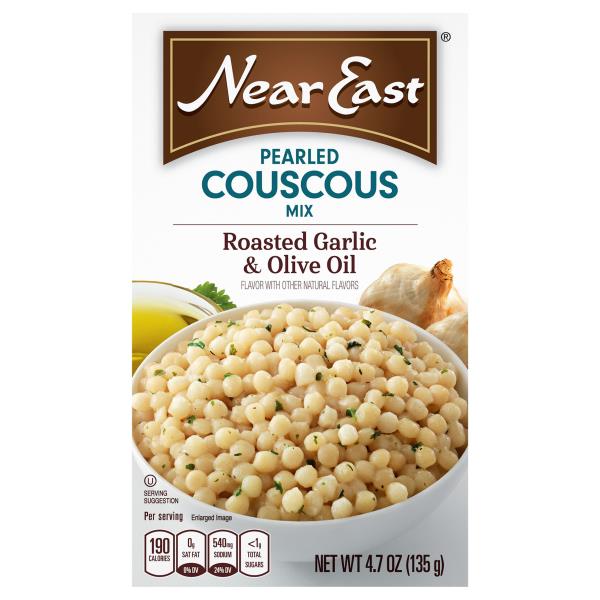 Near East Pearled Couscous Mix Roasted Garlic & Olive Oil Flavor