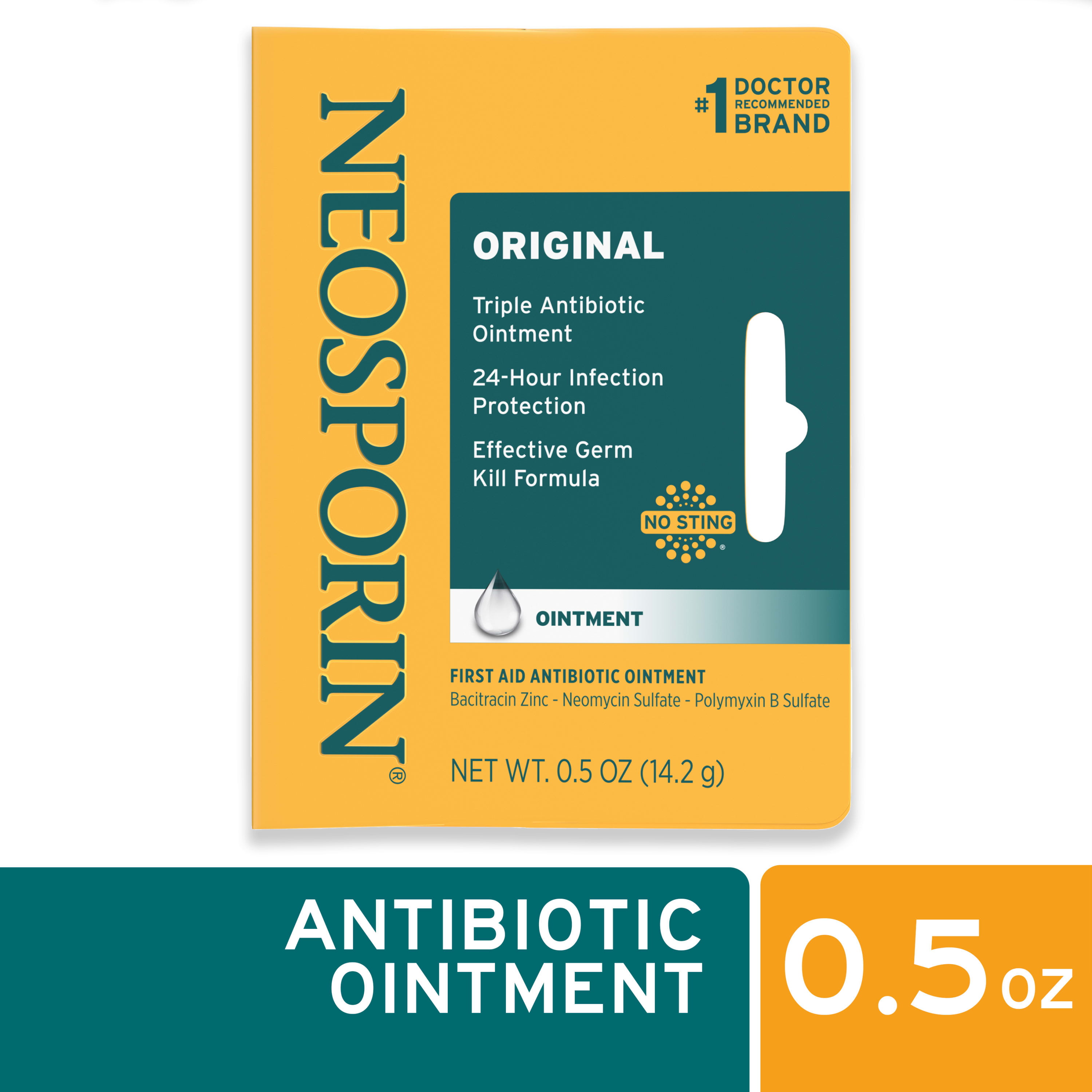 thumbnail image 2 of Neosporin Original First Aid Antibiotic Ointment. The Classic 1 Oz Tube With Bacitracin For Fighting Infection In Minor Cuts And Scrapes. 2 of 6