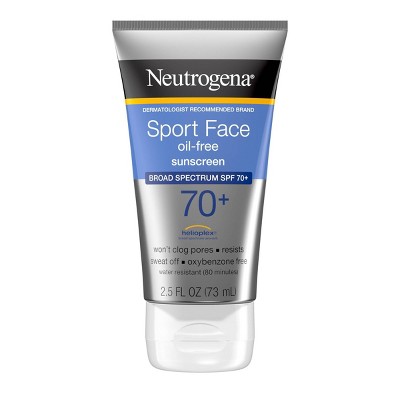 Neutrogena Sport Face Oil-Free Lotion Sunscreen, SPF 70+