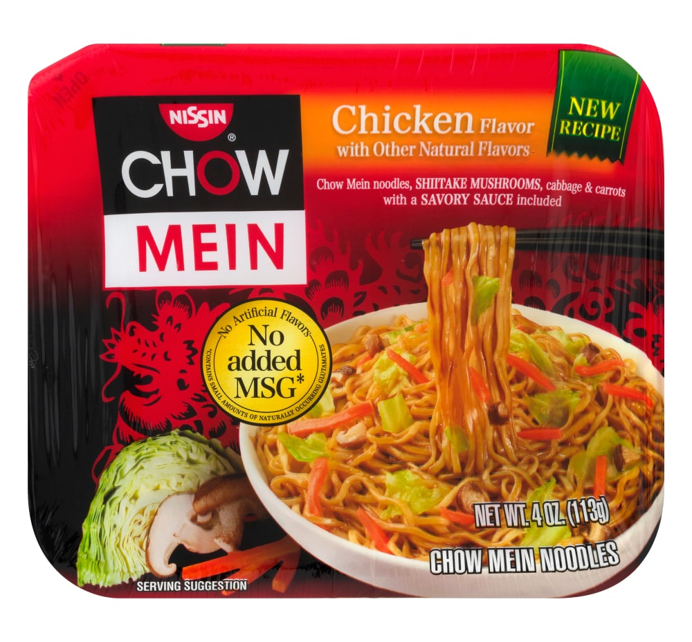 Nissin Chow Mein Noodles, Chicken Flavor