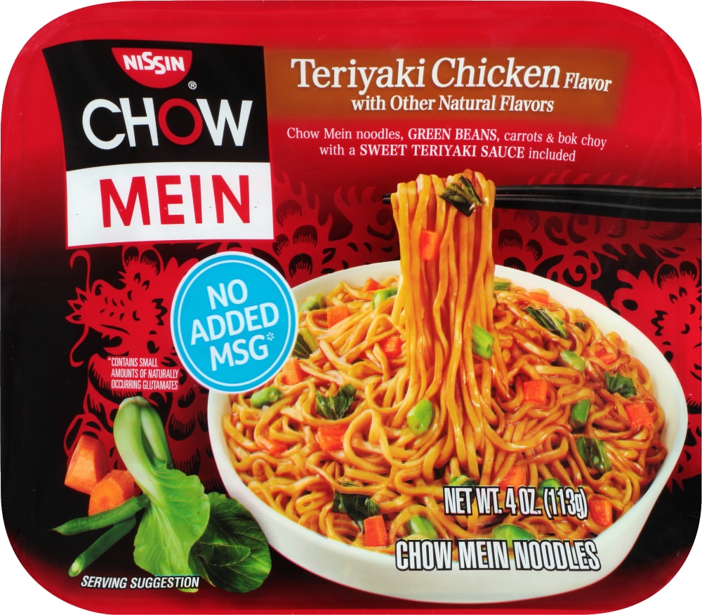 Nissin Chow Mein Noodles, Teriyaki Chicken Flavor