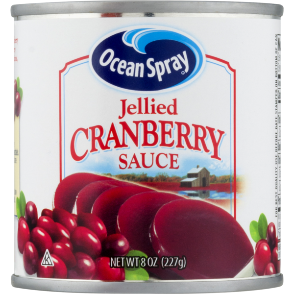 Ocean Spray Jellied Berry Cranberry Sauce, 8 Ounce Can