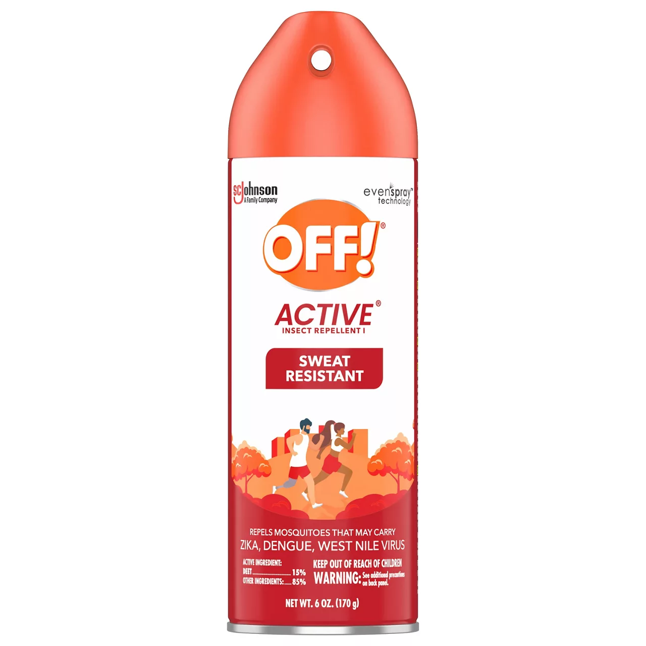 OFF! Active Insect Repellent I, Sweat Resistant Mosquito Spray with DEET