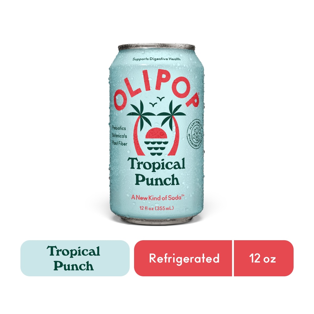 Olipop Sparkling Tonic, Tropical Punch