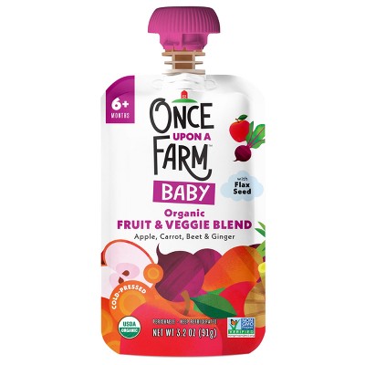 Once Upon a Farm Apple, Carrot and Beet Organic Baby Food Pouch