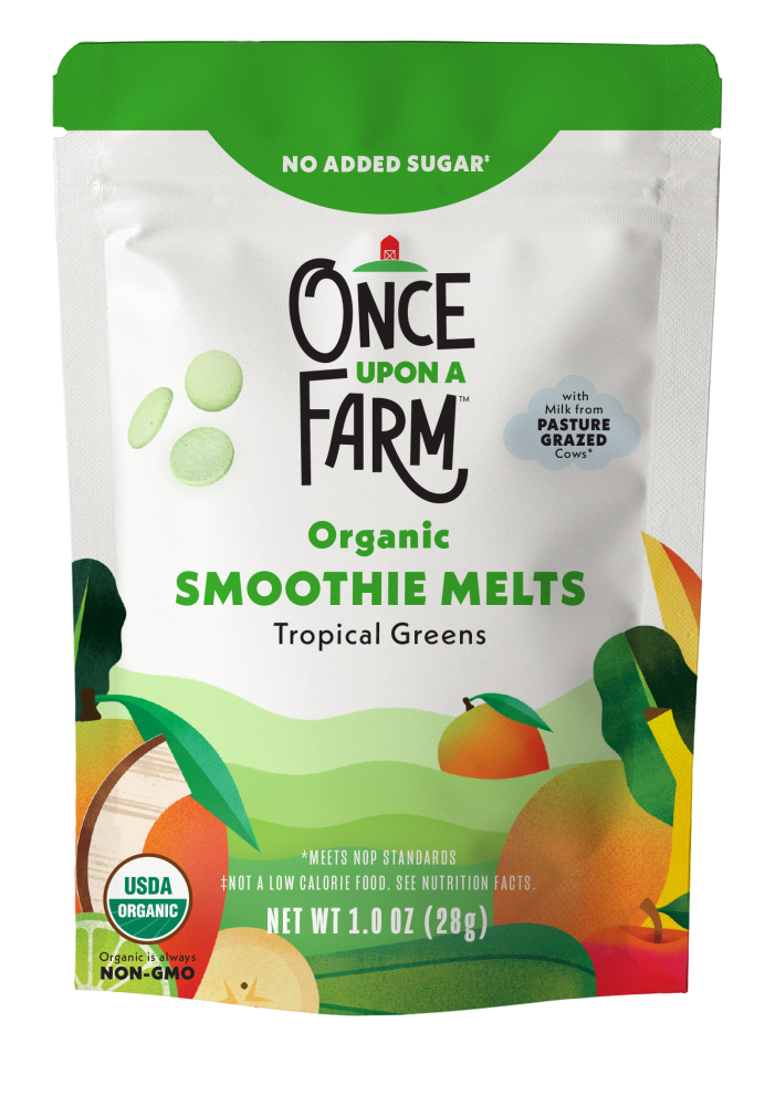 Once Upon a Farm Organic Smooth Melts Baby Snacks - Tropical Greens
