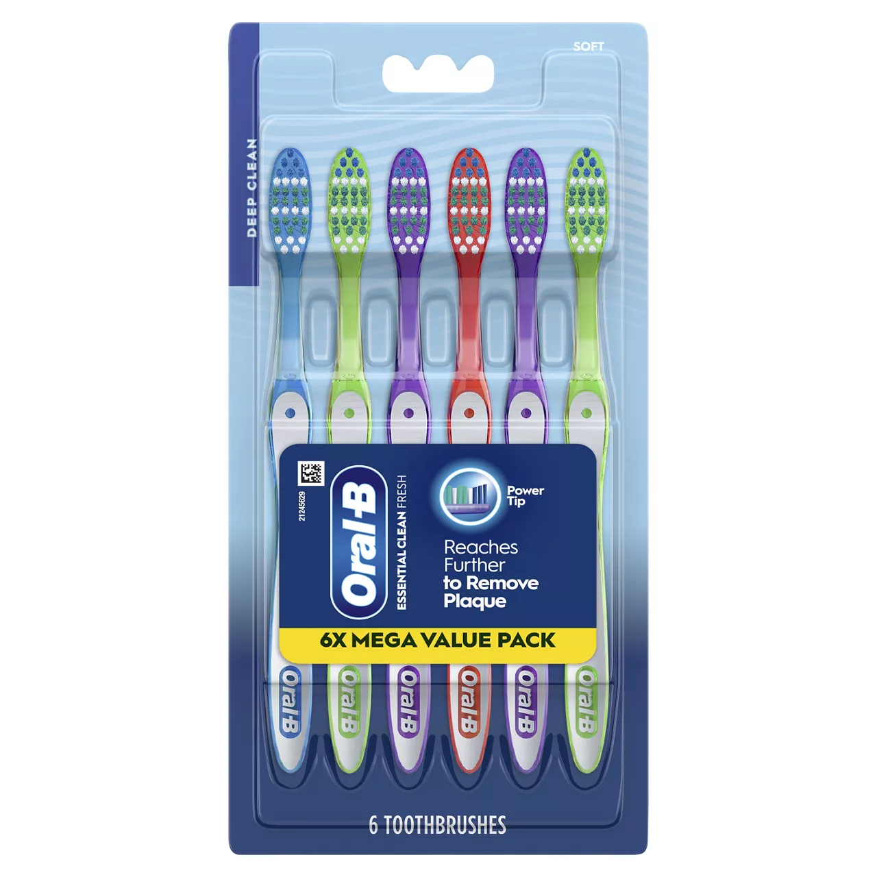 Oral-B Fresh Clean Fresh & Clean Toothbrushes, Soft, 6 Count