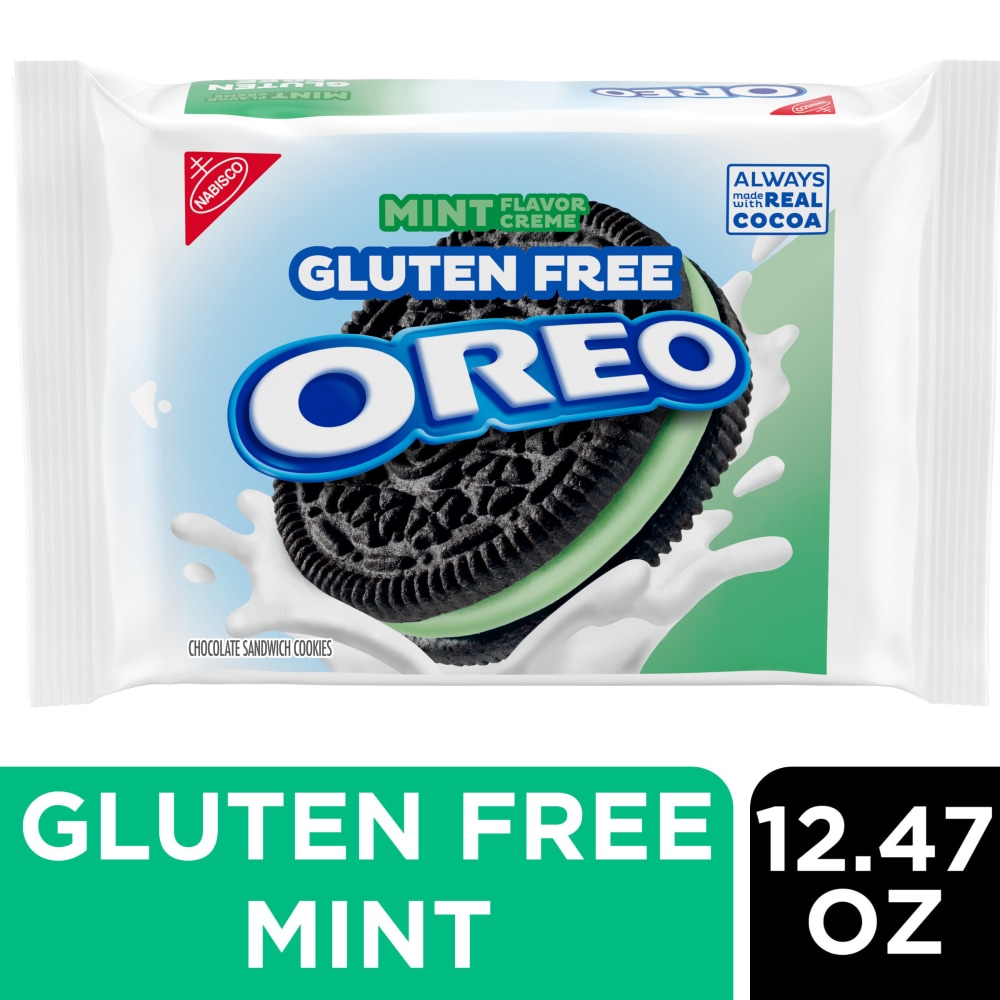 OREO Gluten Free Mint Creme Chocolate Sandwich Cookies, Gluten Free Cookies