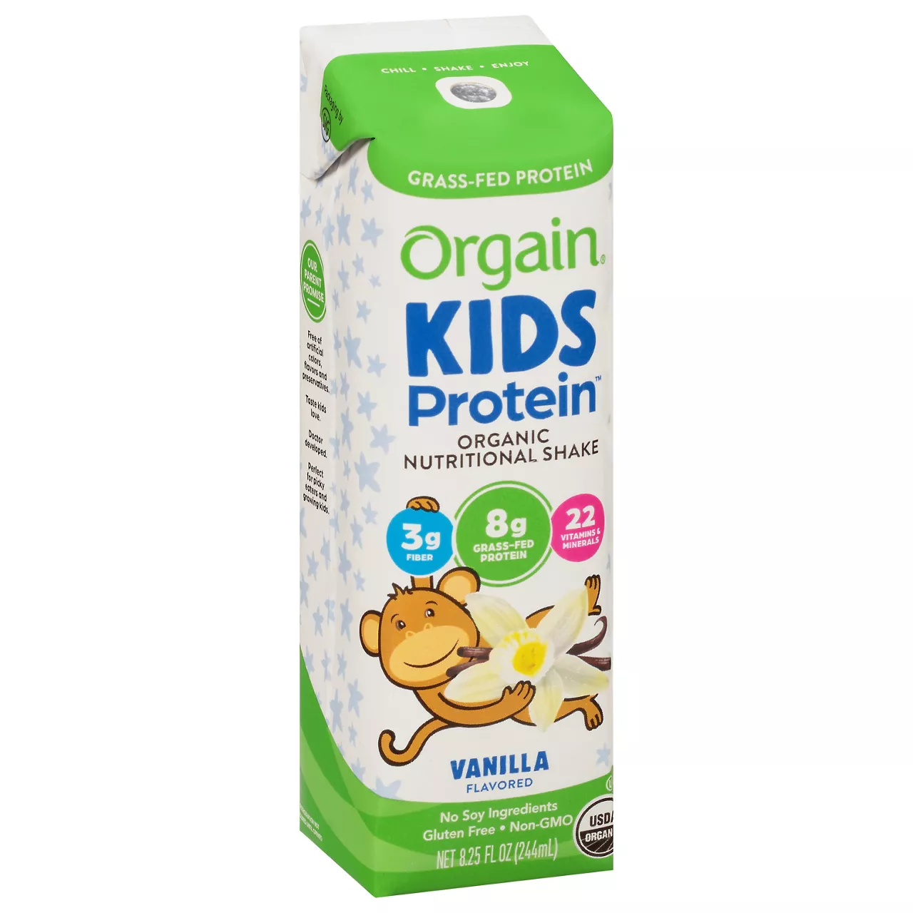 Orgain Kids Protein Nutritional Shake, Organic, Vanilla Flavored