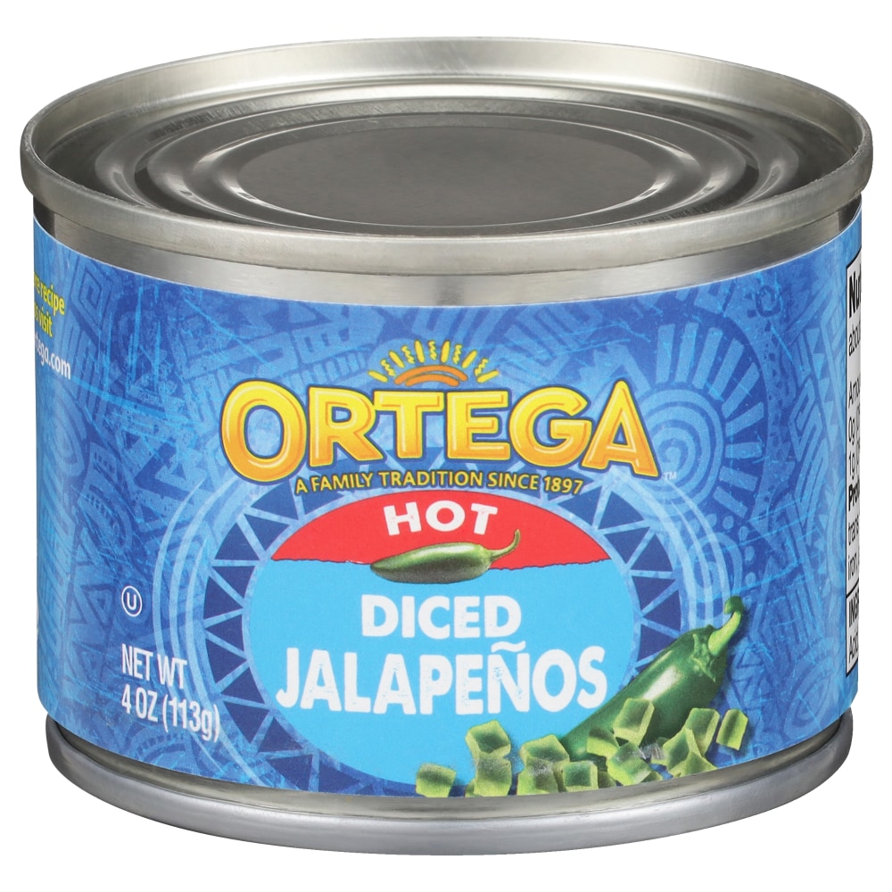 Ortega Hot Diced Jalapenos, Kosher