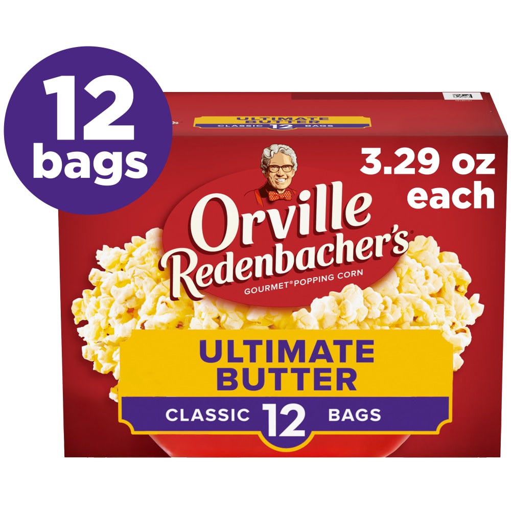 Orville Redenbacher's Ultimate Butter Popcorn, Classic Bag, 12-Count