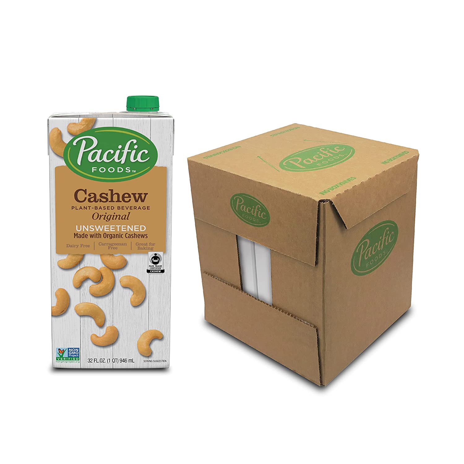 Pacific Foods Cashew Unsweetened Original Plantbased Beverage