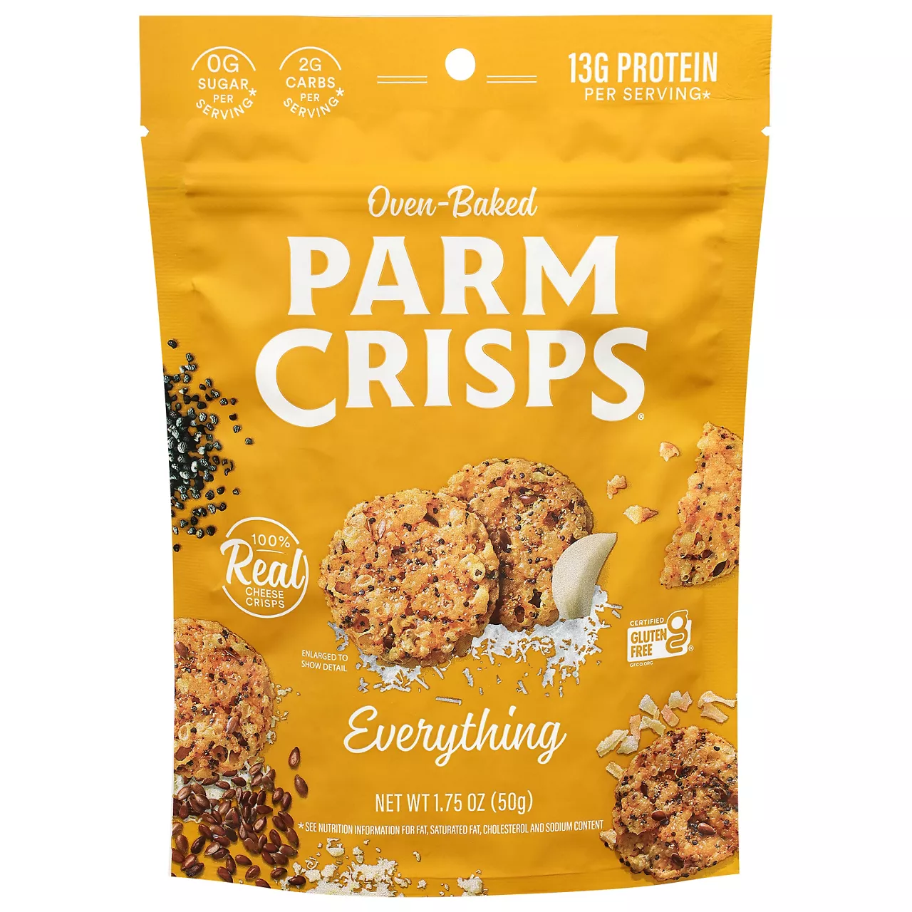 Kitchen Table Bakers Parm Crisps® Everything Seasoned Cheese Snack