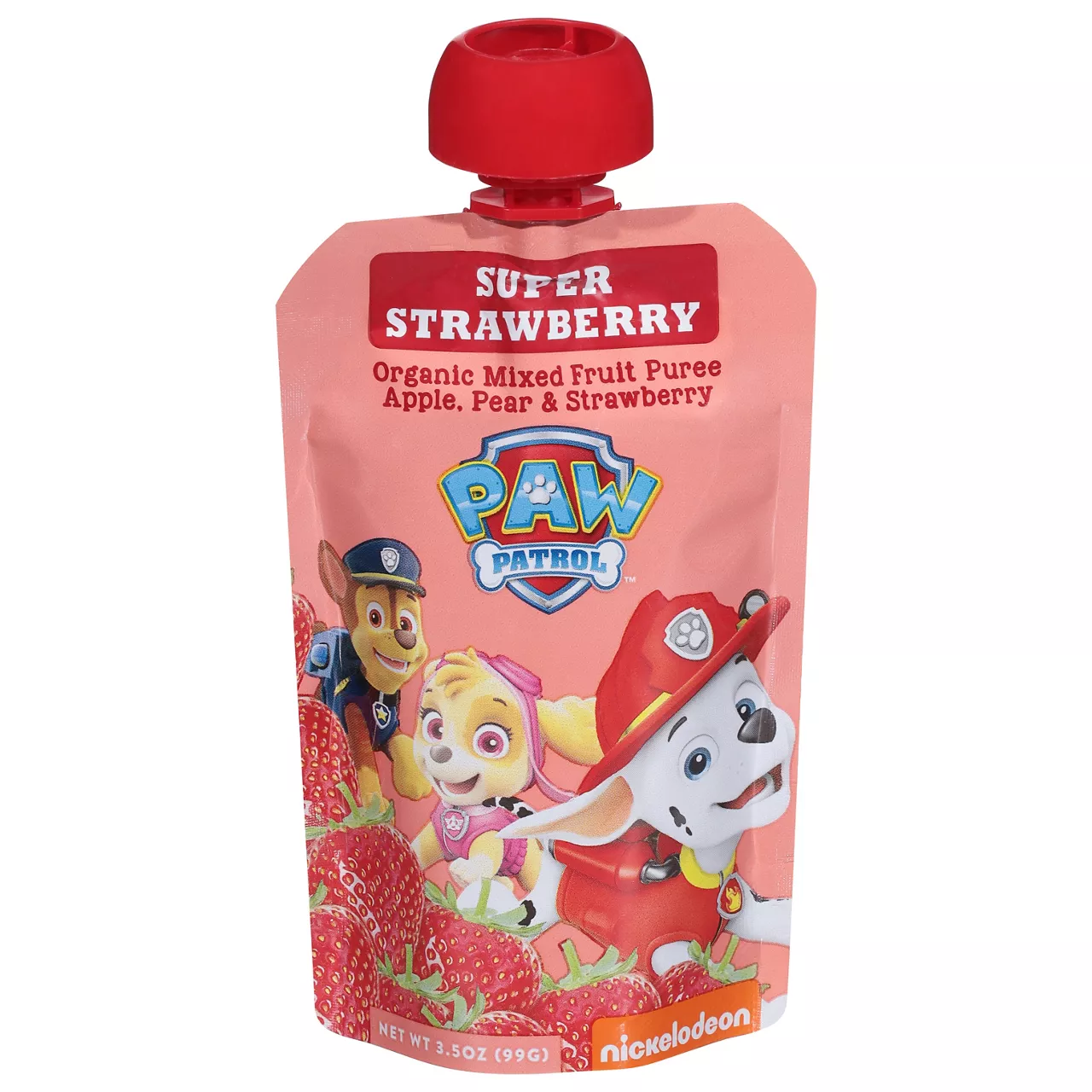 Super Strawberry Organic Mixed Fruit Puree Apple, Pear & Strawberry, Super Strawberry