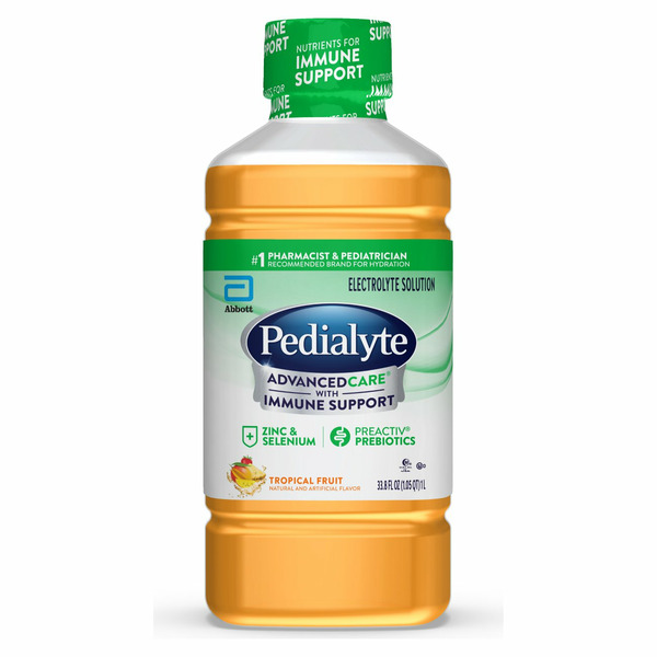 Pedialyte Advanced Electrolyte Solution Tropical Fruit