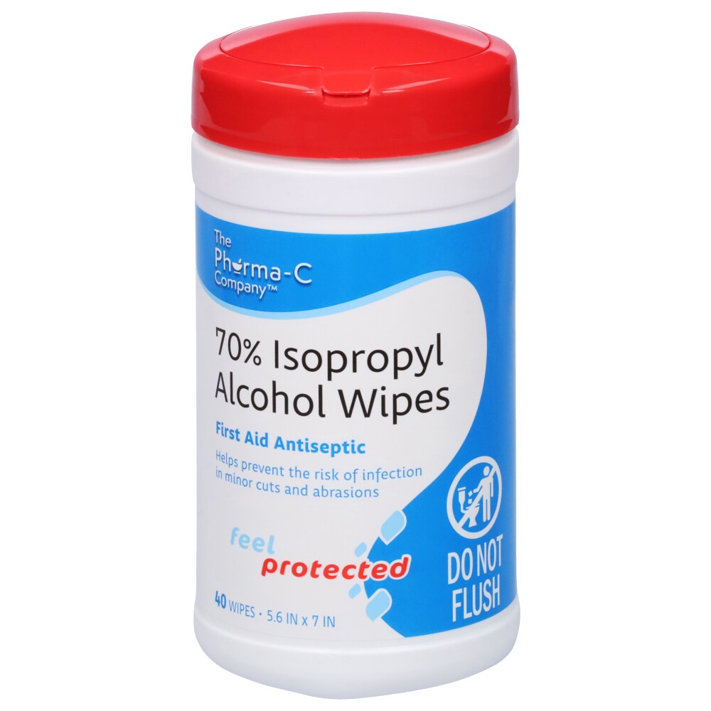 Pharma C Wipes Isopropyl Alcohol Wipes, 70%