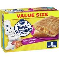 Pillsbury Toaster Scrambles, French Toast Bacon, Frozen Pastries