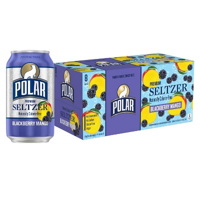 Polar Blackberry Mango Flavored Seltzer Water Cans