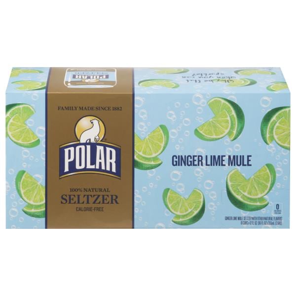 Polar Ginger Lime Mule Flavored Seltzer Water Cans