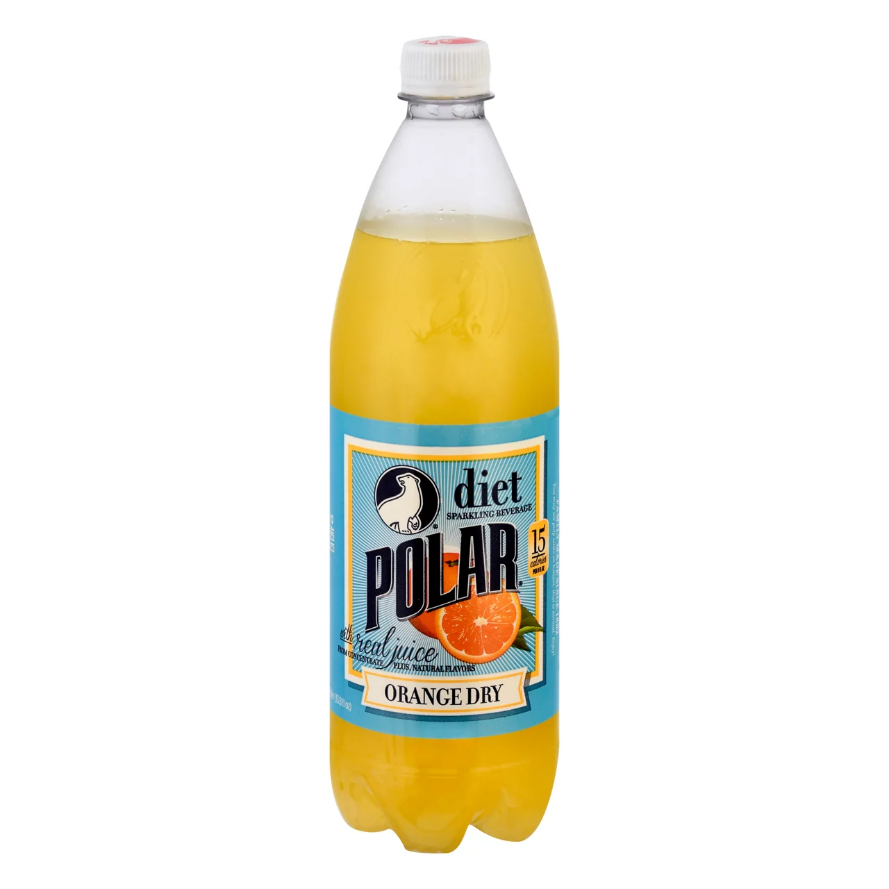 Polar Sparkling Beverage, Diet, Orange Dry