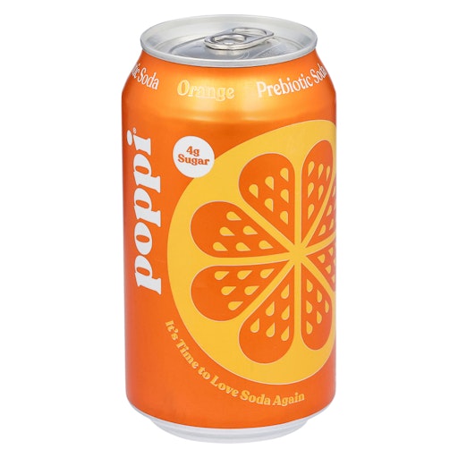 Poppi Prebiotic Soda, Orange