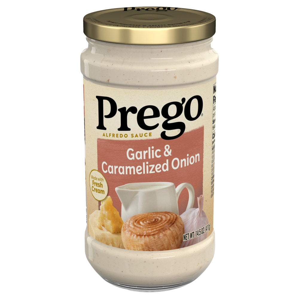 Prego Garlic and Caramelized Onion Alfredo Pasta Sauce