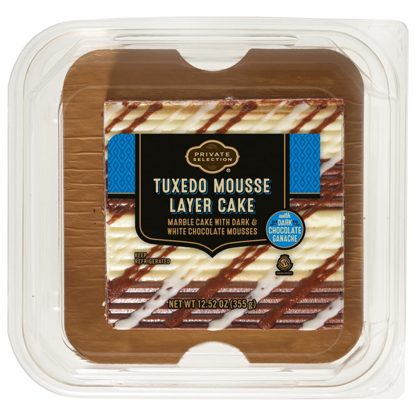 Private Selection® 3-Layer Tuxedo Mousse Layer Cake Square