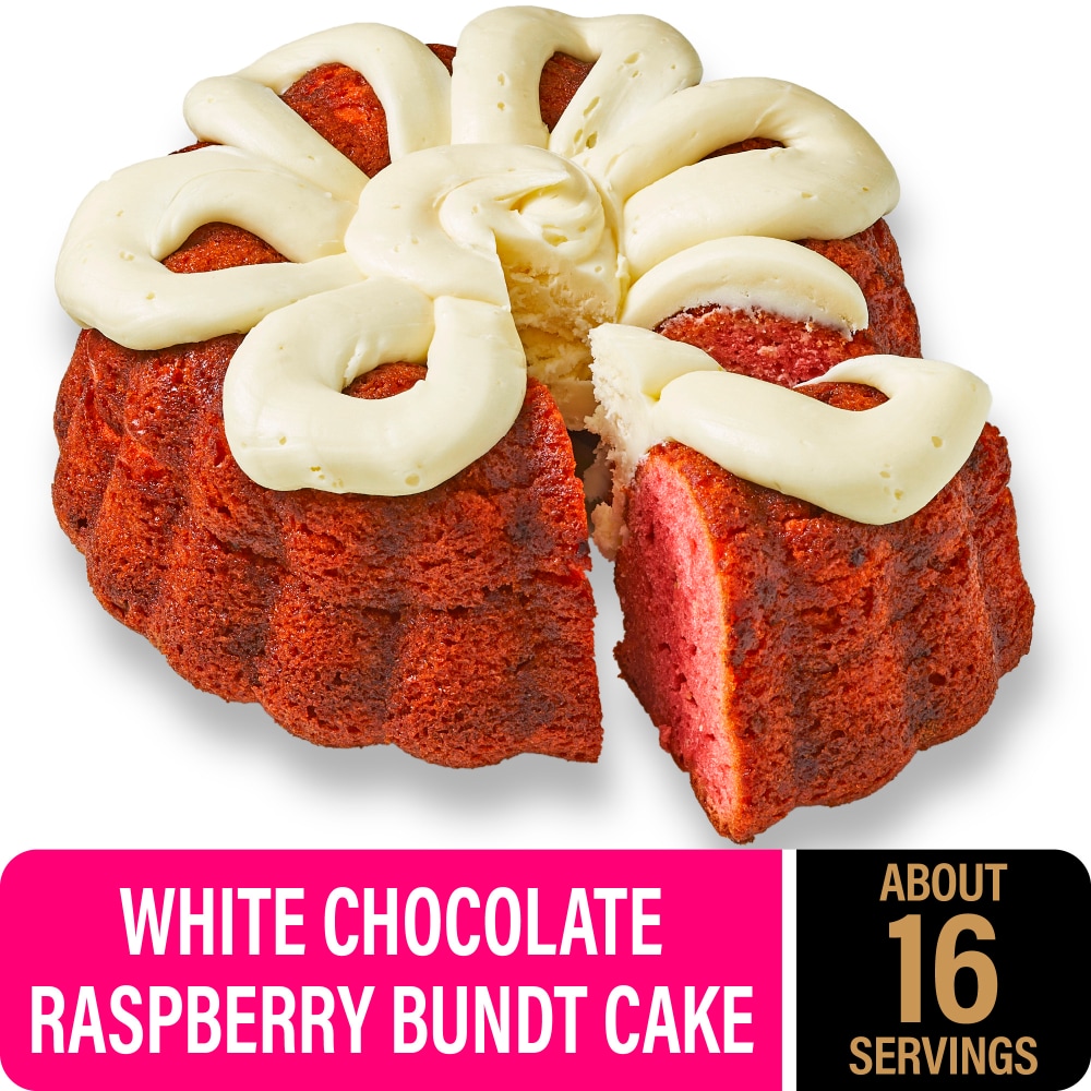 Private Selection® White Chocolate Raspberry Bundt Cake with Cream Cheese Icing