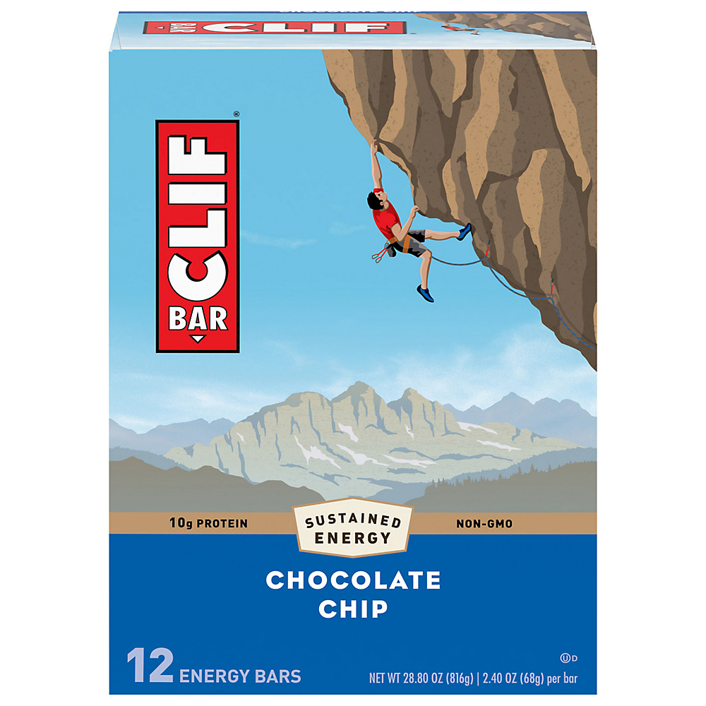 CLIF Bar Chocolate Chip Energy Bars - 12ct