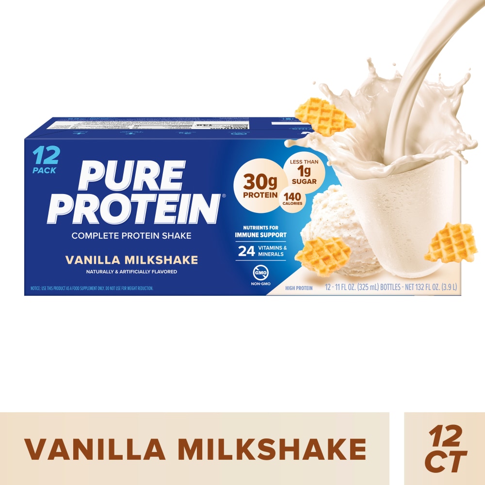 Pure Protein® Vanilla Milkshake Protein Shakes