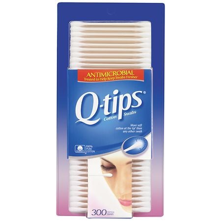 Q-Tips Antimicrobial Cotton Swabs - 300 Ct