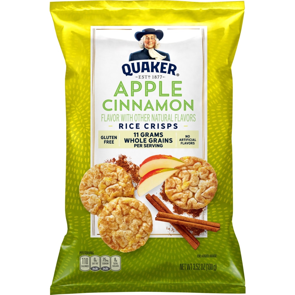 Quaker Popped Rice Crisps Gluten Free Apple Cinnamon