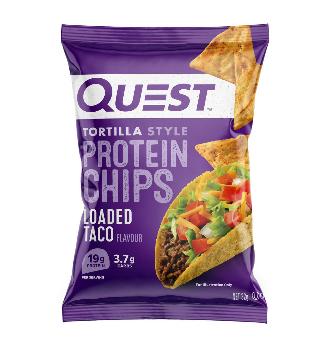 Quest Protein Chips, Loaded Taco Flavor, Tortilla Style