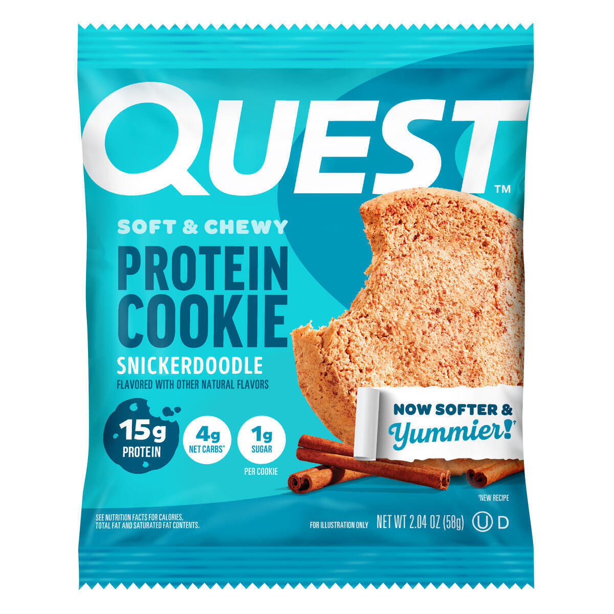 Quest Protein Cookie, Snickerdoodle, Soft & Chewy