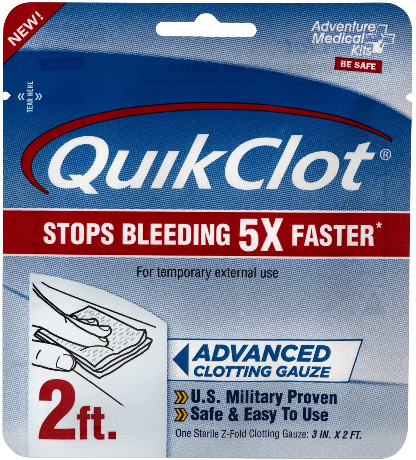 QuikClot Gauze 3" x 2'
