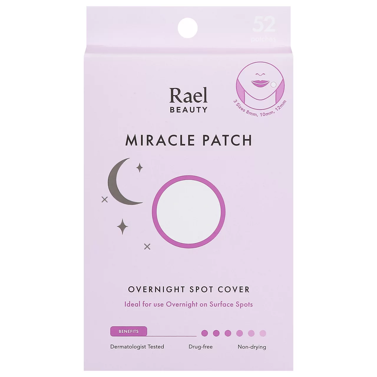 Rael Beauty Miracle Patch Overnight Spot Cover, 52 ct
