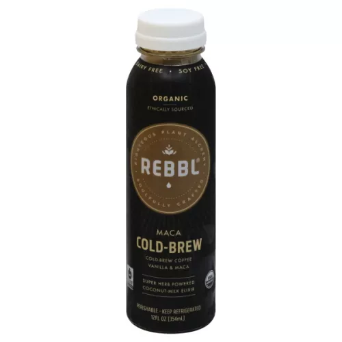Maca Cold-Brew Coffee Organic Energizing Elixir With Cold-Brew Coffee, Vanilla & Coconut-Milk, Maca Cold-Brew Coffee