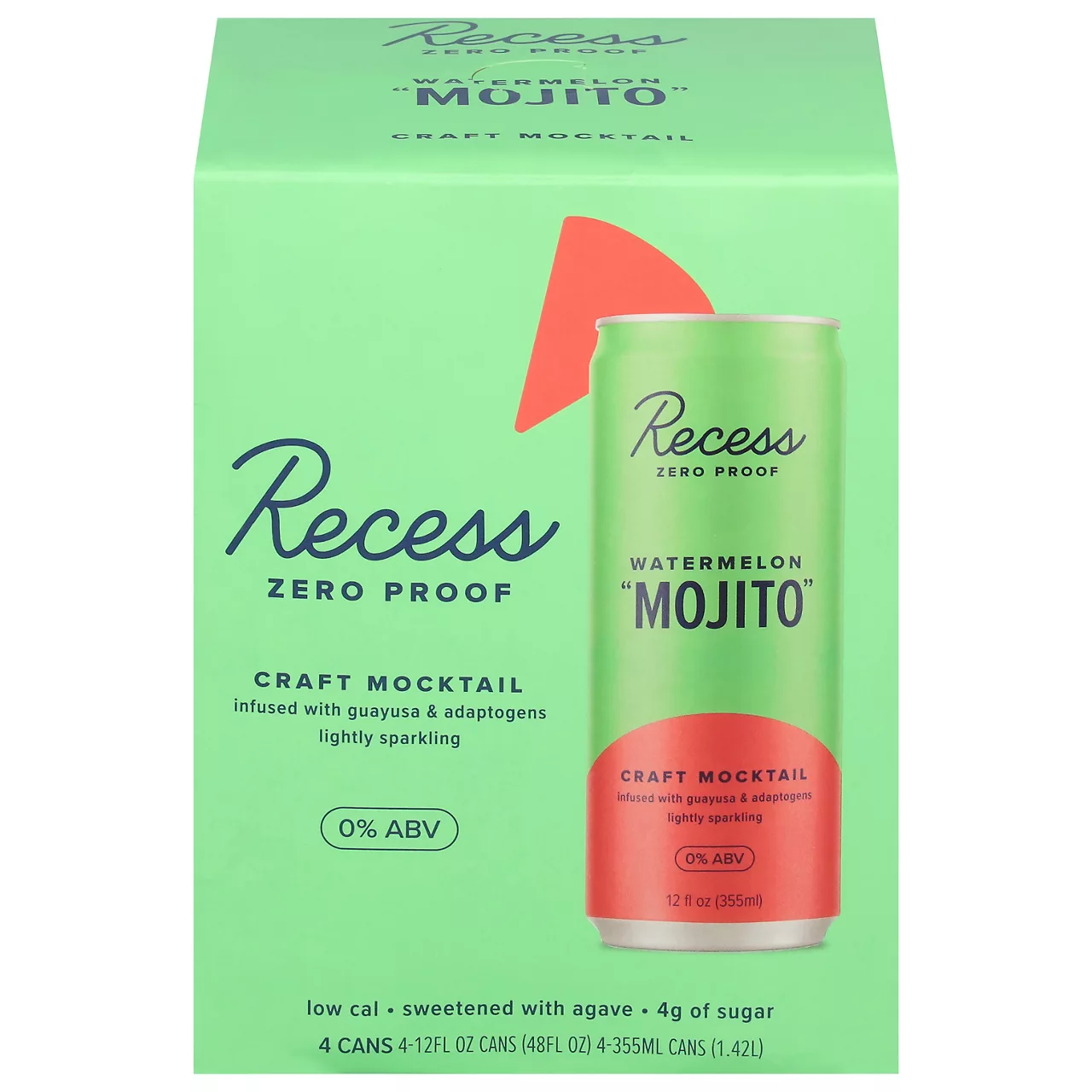 Recess Watermelon "Mojito" Craft Mocktail 4 Pack