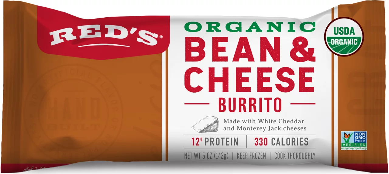 Red's Burrito, Organic, Bean & Cheese