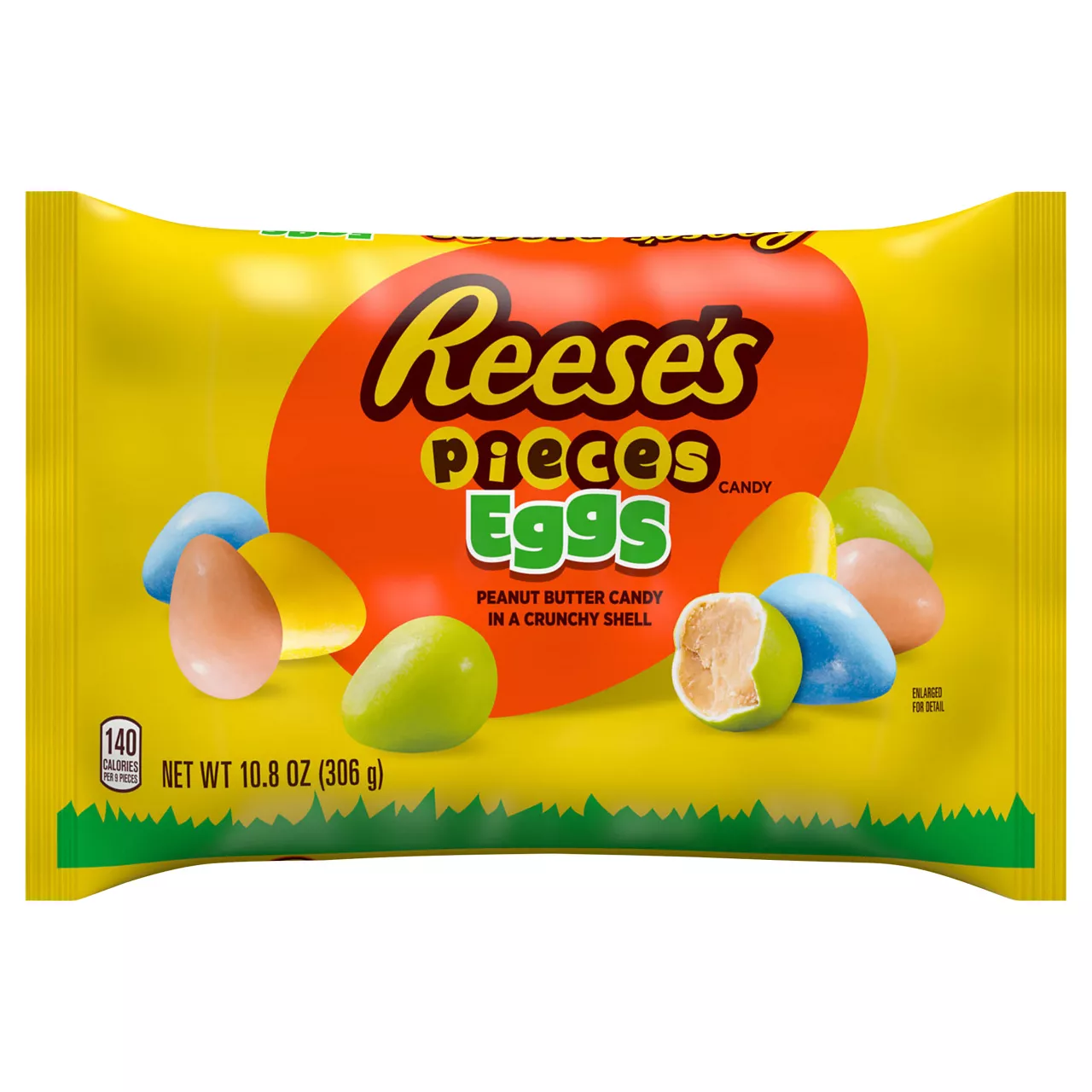 Reese's Pieces Peanut Butter in a Crunchy Shell Eggs Easter Candy, Bag