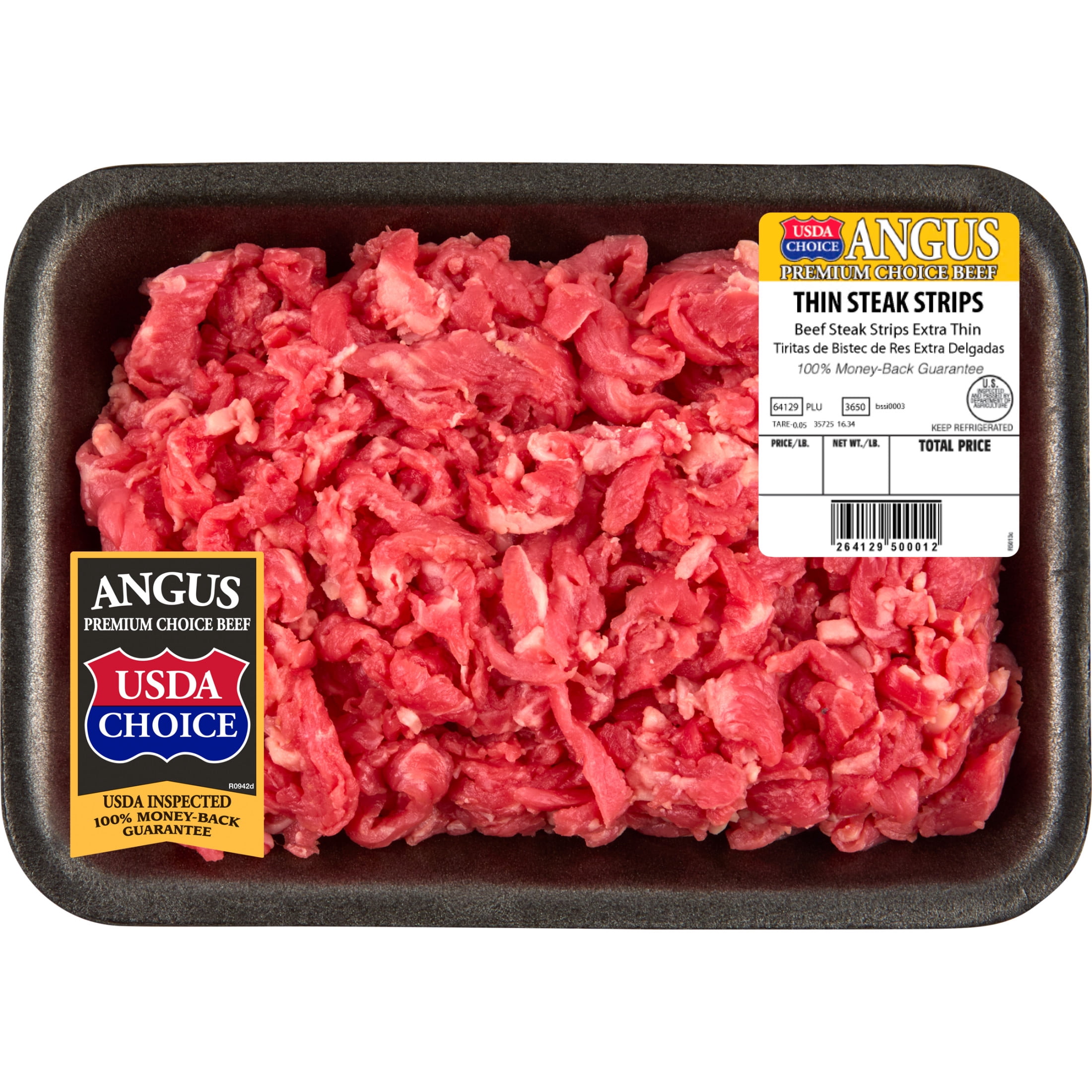 Ribeye Extra Thin Beef Steak Strips, Choice Angus Beef